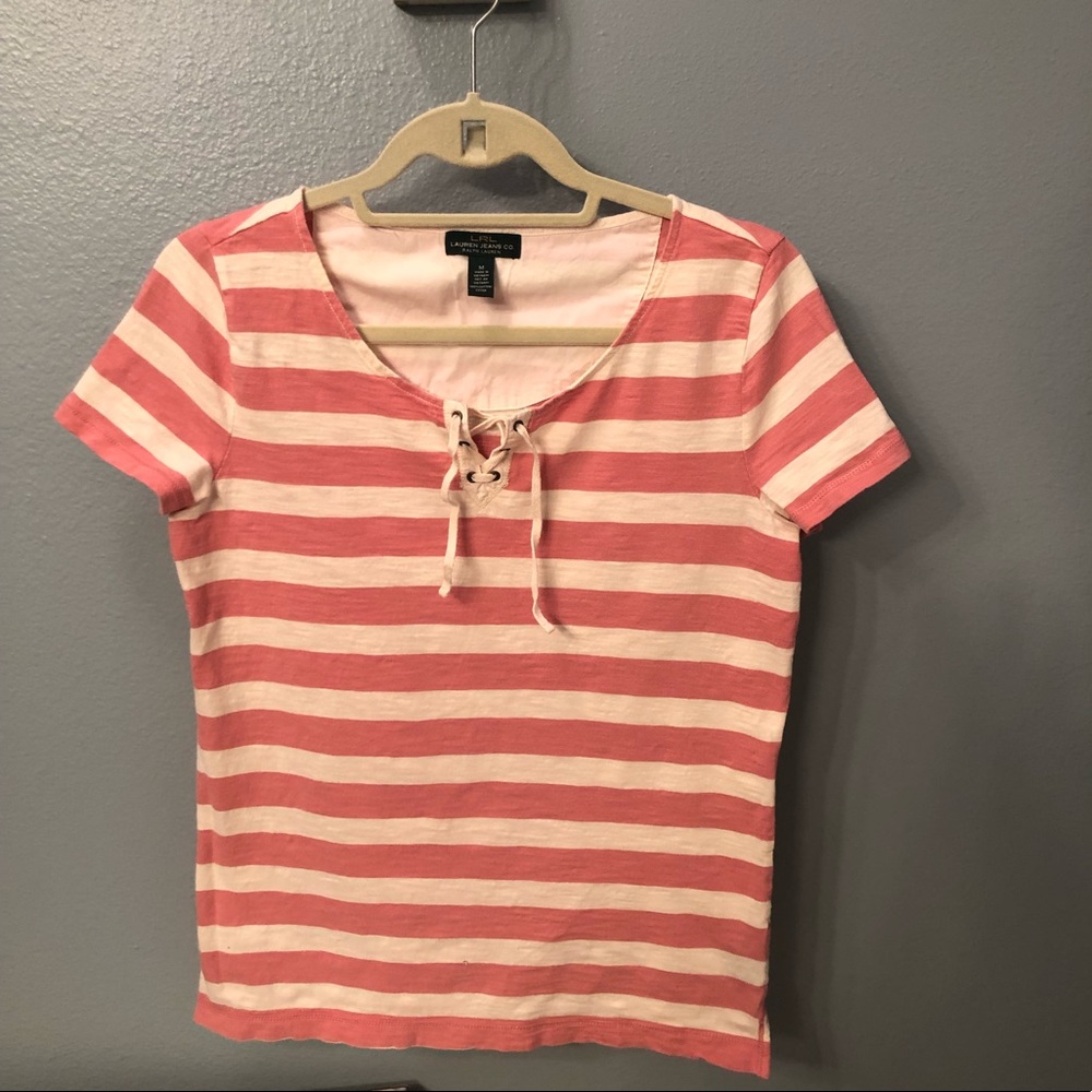 Lauren Ralph Lauren canvass stripe top